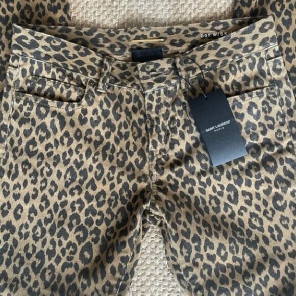 YSL Animal Print Straight Leg Pants - Picture 5 of 13